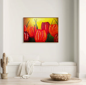 "Tulips" Original Oil Painting