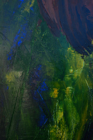 "Woman in Green" Original Oil Painting