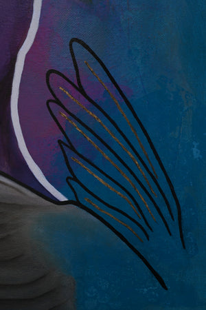 "Whimsical Portrait" Original Oil Painting