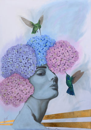 "Head in the Clouds" Original Oil Painting