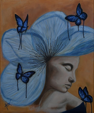 "Melancholy of the Statue" Original Oil Painting