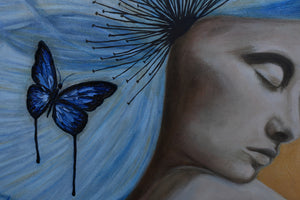 "Melancholy of the Statue" Original Oil Painting