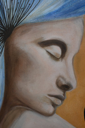 "Melancholy of the Statue" Original Oil Painting