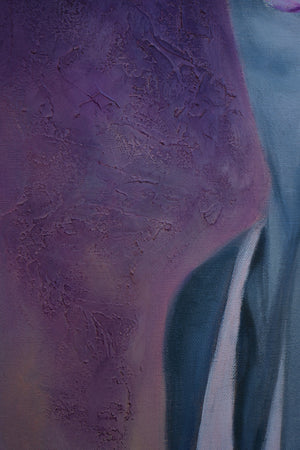 "Magenta in Bloom" Original Oil Painting