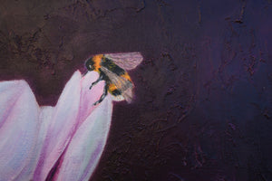 "Magenta in Bloom" Original Oil Painting